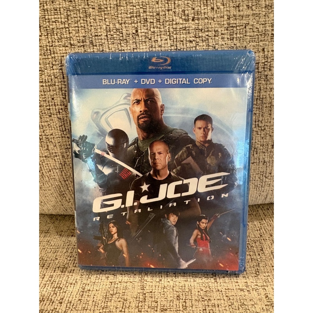 G.I. Joe Retaliation Blu-ray DVD Digital Copy Dwayne Johnson Bruce Willis New